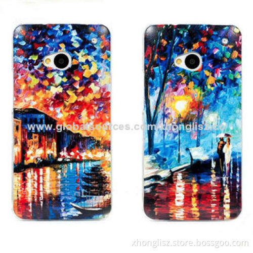 3D View Water Printing PC Case for HTC One M7